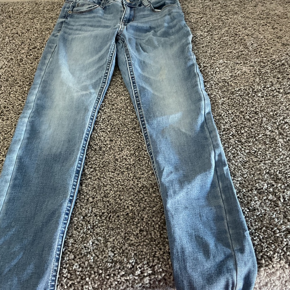Stylish Women's Light Blue Straight Leg Jeans